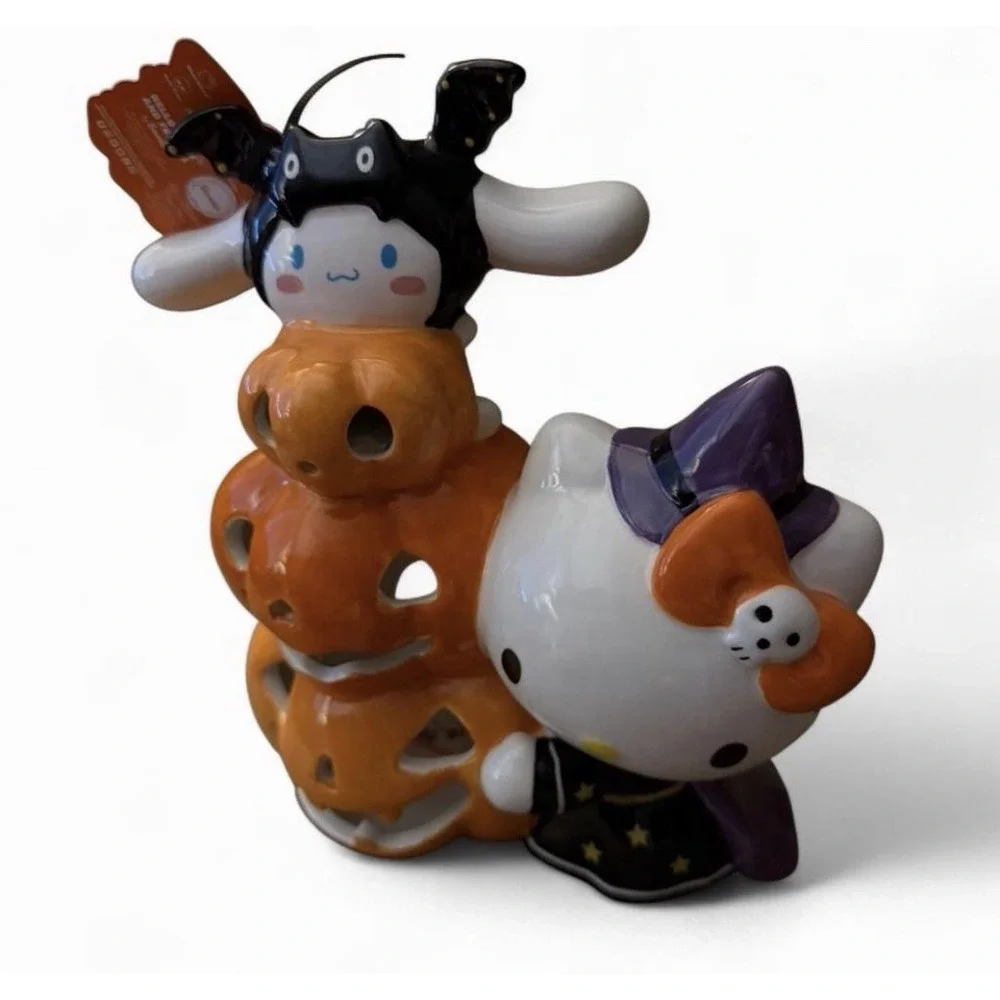 Sanrio Hello Kitty & Cinnamoroll Pumpkins Tea Light Holder 7.5